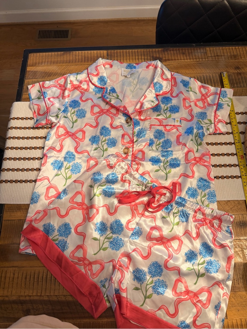 SIMPLY SOUTHERN SILK BUTTON PJ SHORTS & TOP SET